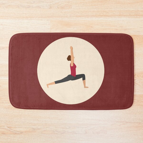 Item preview, Crescent Lunge Yoga Pose Sticker designed and sold by More than Myriad.