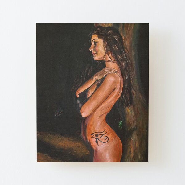 Ritual - Horus Tattoo Wood Mounted Print