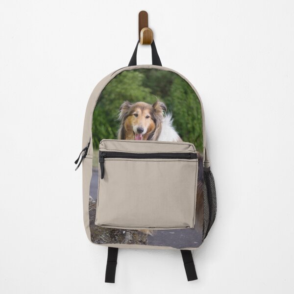 Item preview, Collie Standing On Stone Wall designed and sold by KarenWoodArt.