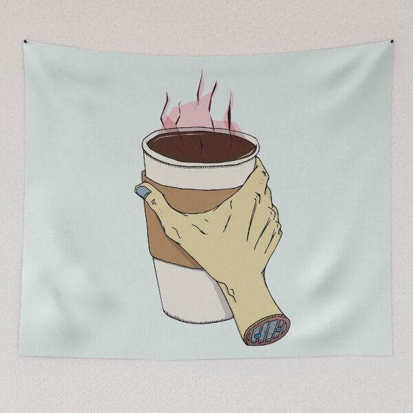 Item preview, Mocha-vation: Ominous Brew Floating Hand Coffee designed and sold by Theokotos.