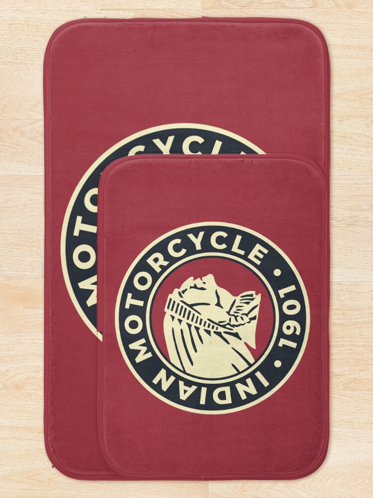 Alternate view of Indian Motorcycle 1901 - Round Custom Logo Bath Mat