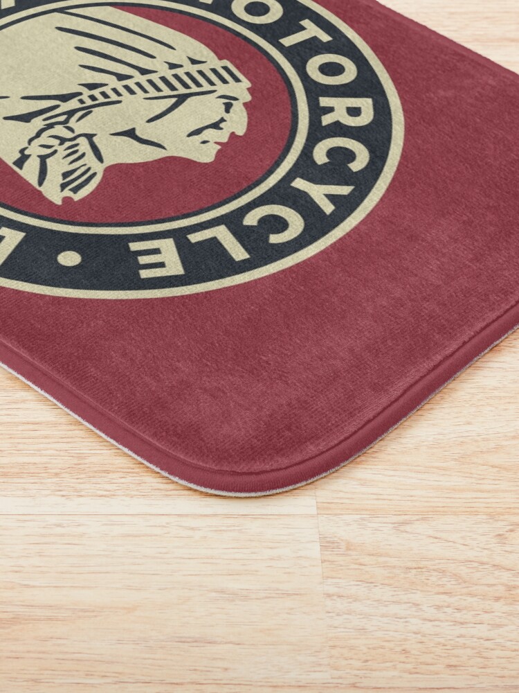 Alternate view of Indian Motorcycle 1901 - Round Custom Logo Bath Mat