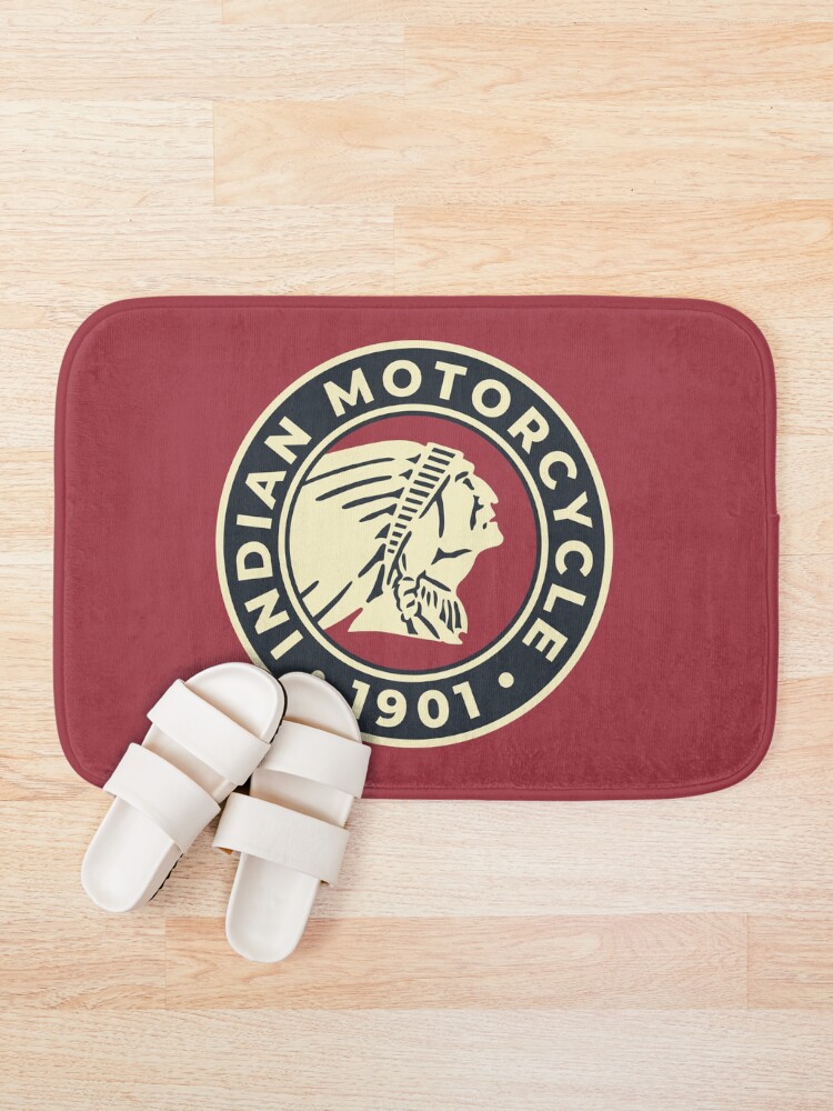 Alternate view of Indian Motorcycle 1901 - Round Custom Logo Bath Mat