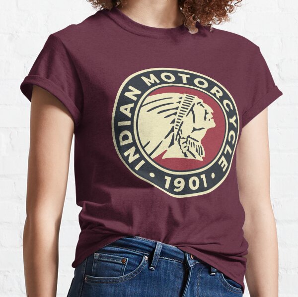 Indian Motorcycle 1901 - Round Custom Logo Classic T-Shirt