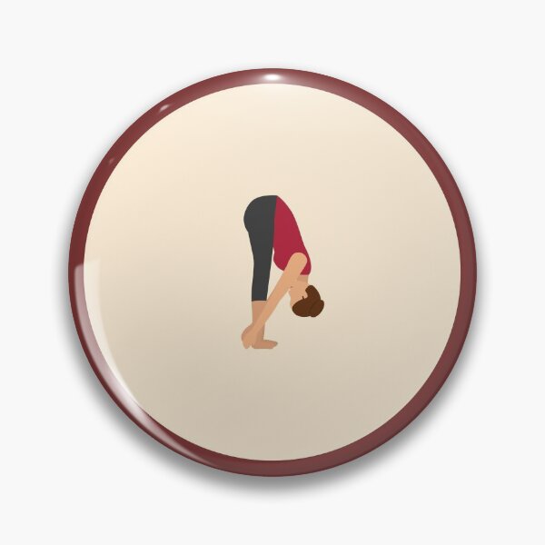 Item preview, Forward Bend / Uttanasana Yoga Pose Sticker designed and sold by More than Myriad.