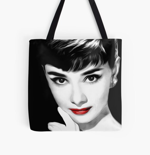 Audrey Hepburn Photo Collage Icon Retro Tote Shoulder Bag Purse Handbag,  White: : Fashion