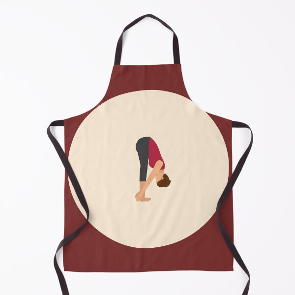 Item preview, Forward Bend / Uttanasana Yoga Pose Sticker designed and sold by More than Myriad.