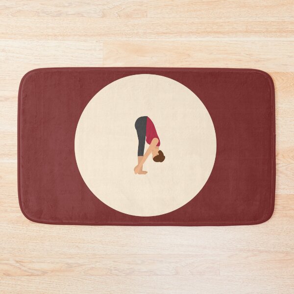 Item preview, Forward Bend / Uttanasana Yoga Pose Sticker designed and sold by More than Myriad.