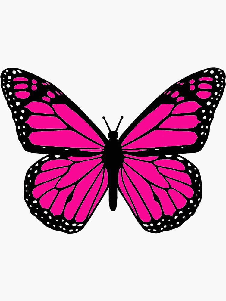 Вафельная картинка бабочки розовые