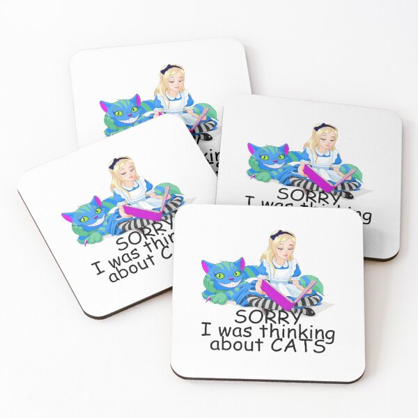 Item preview, Funny Alice Thinking About Cats Tea Party Book Club Fans  designed and sold by TopTeeShop.