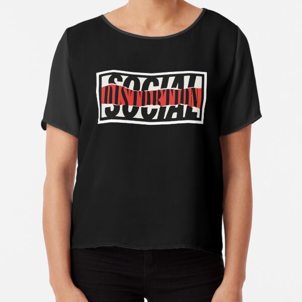 Social Distortion Chiffon Top