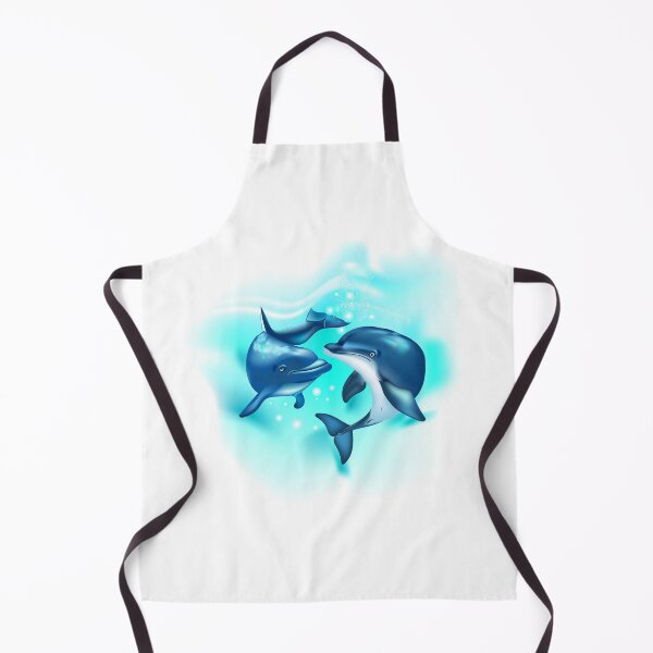 Item preview, Dolphins realistic cartoon. Family dolphins. designed and sold by LanaGord.