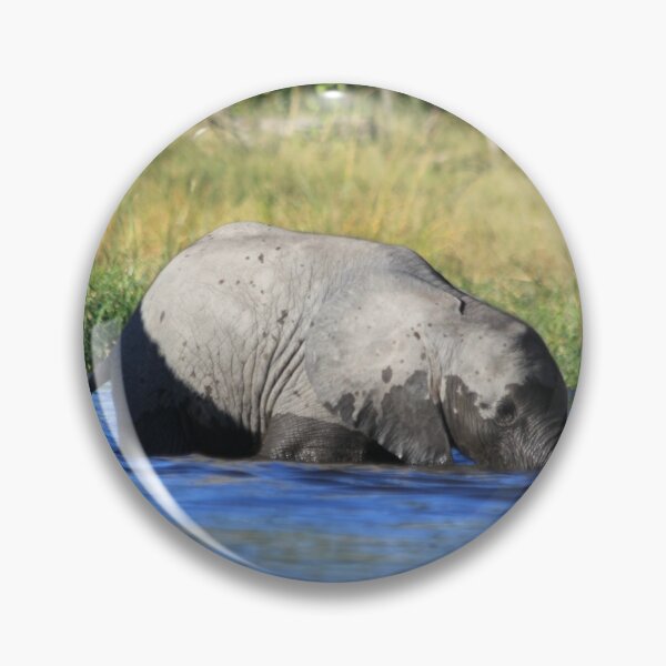 Item preview, Elephant who comes to drink designed and sold by EstelleRossetti.