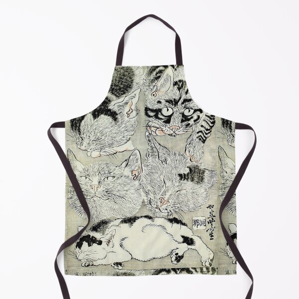 Item preview, BLACK WHTE JAPANESE CATS Study designed and sold by BulganLumini.