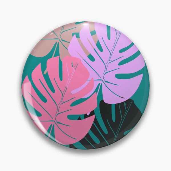 Item preview, leaves abstract chic pink black designed and sold by Keshava Shukla.