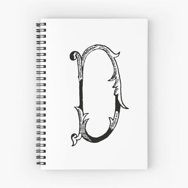 Item preview, Antique Black and White Monogram D designed and sold by Vintage-TM.
