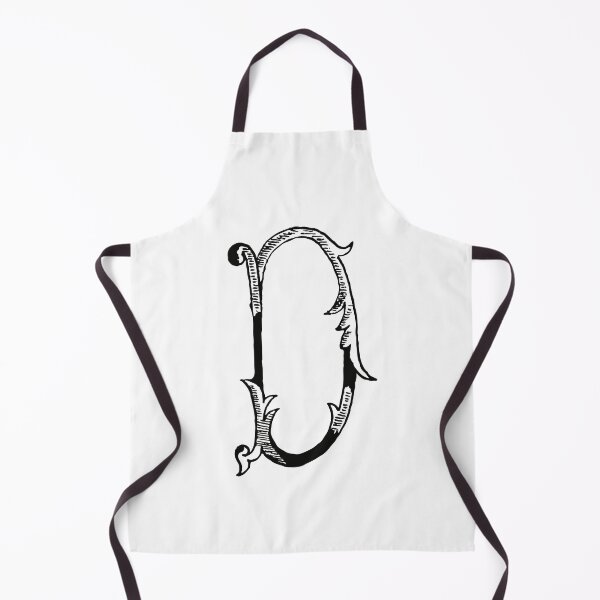 Item preview, Antique Black and White Monogram D designed and sold by Vintage-TM.