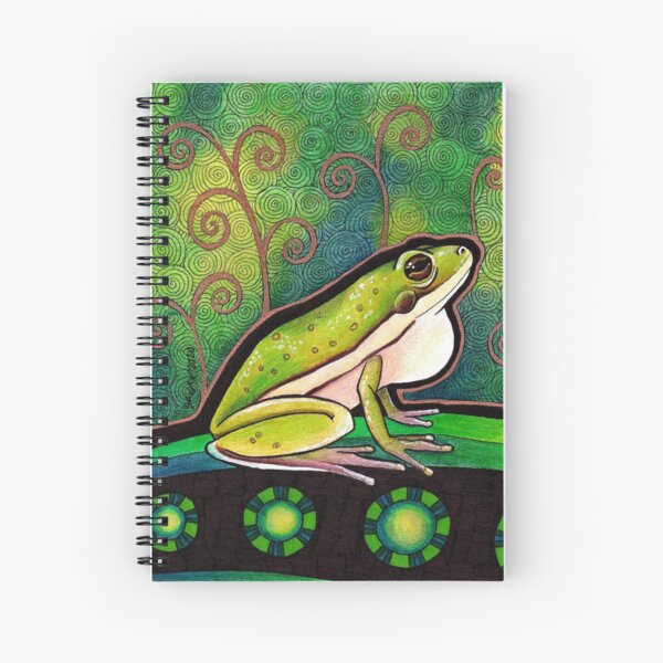 American Green Tree Frog Spiral Notebook