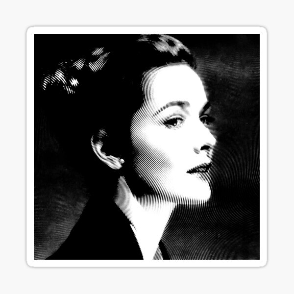 &ldquo;Vera Miles Black & White Portrait&rdquo; Sticker by saintiro | Redbubble