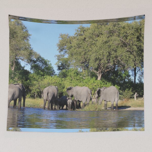 Item preview, Elephant who comes to drink designed and sold by EstelleRossetti.