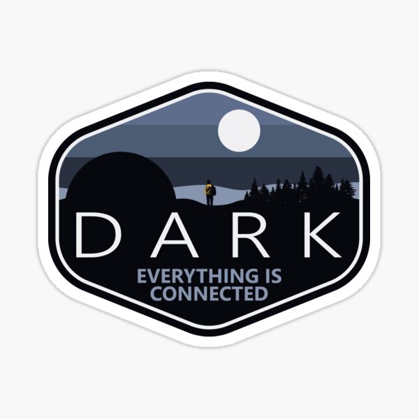Dark Netflix Todo está conectado Pegatina