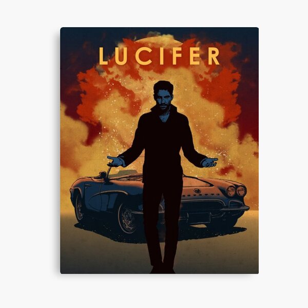 Lucifer Morningstar Vintage Netflix Style Canvas Print By Ratenight Redbubble