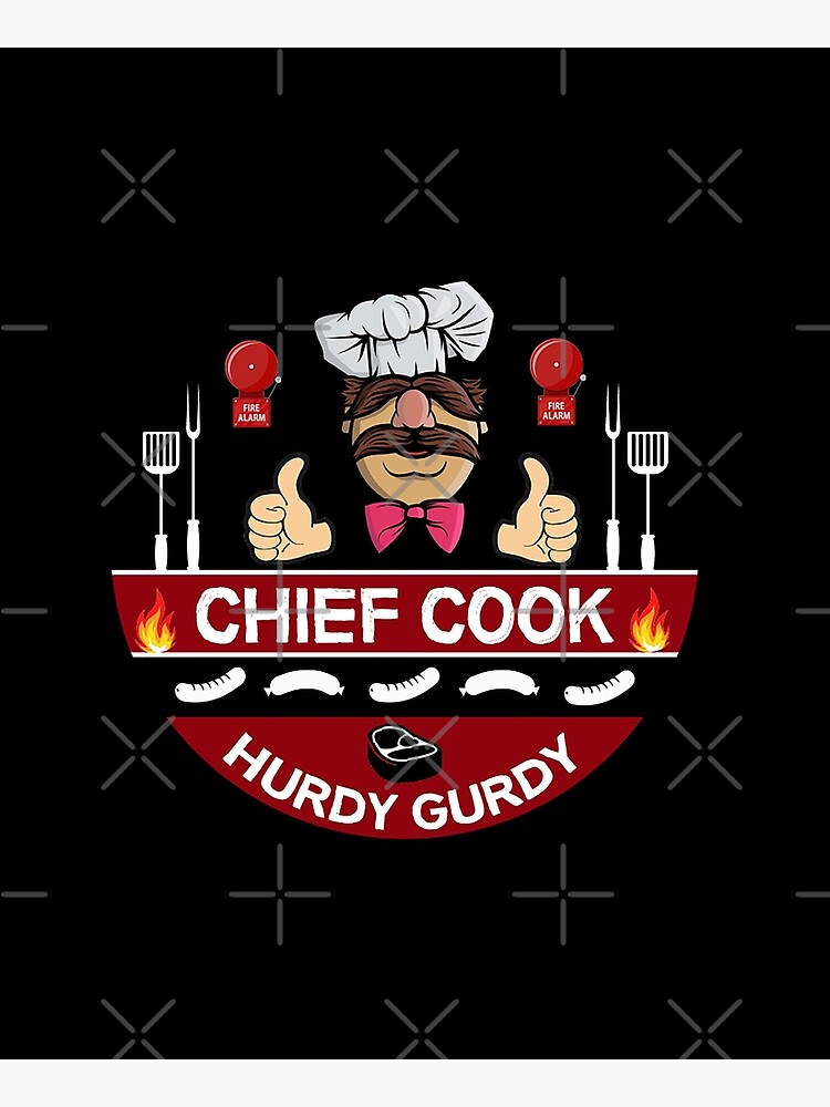 Hurdy Gurdy Bork Bork Cook - Bad Cook Apron Gifts - Lazy Cooks - Funny Swedish Chef by happygiftideas