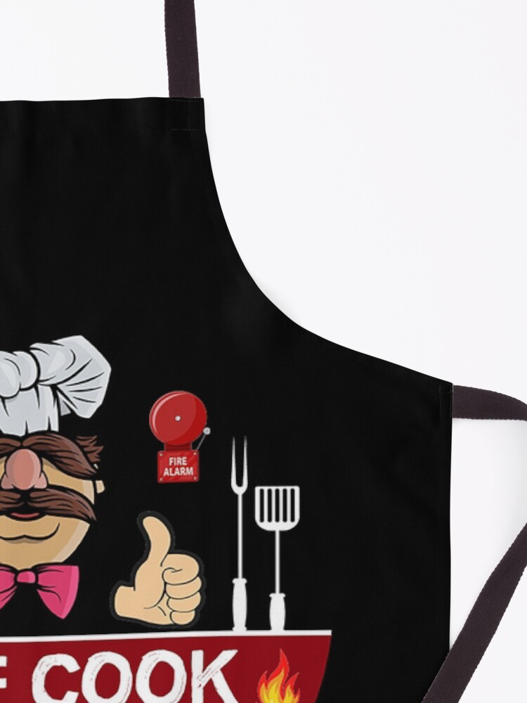 Alternate view of Hurdy Gurdy Bork Bork Cook - Bad Cook Apron Gifts - Lazy Cooks - Funny Swedish Chef Apron