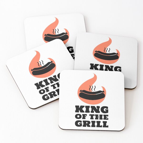 Item preview, King of the Grill Barbecue Hotdog Black designed and sold by quoteology.