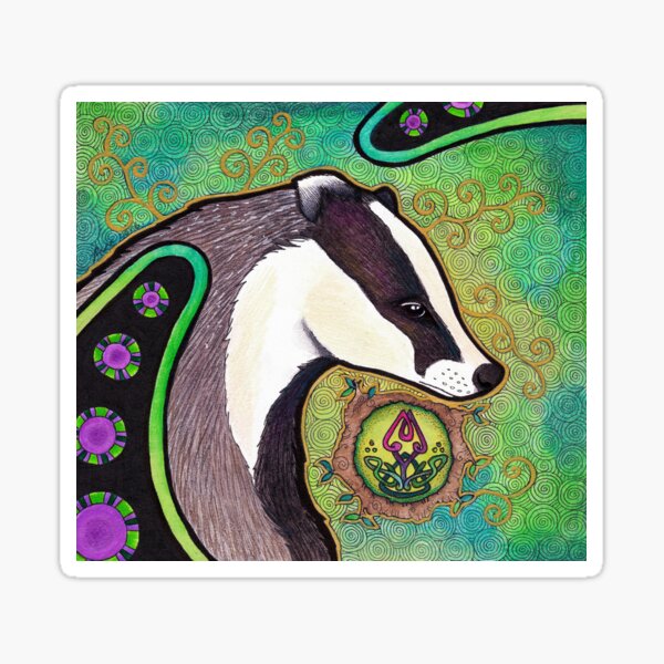 European Badger Sticker