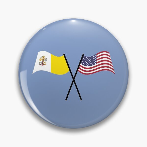 Item preview, Crossing Flags: Vatican City and United States designed and sold by Modern World Catholic.
