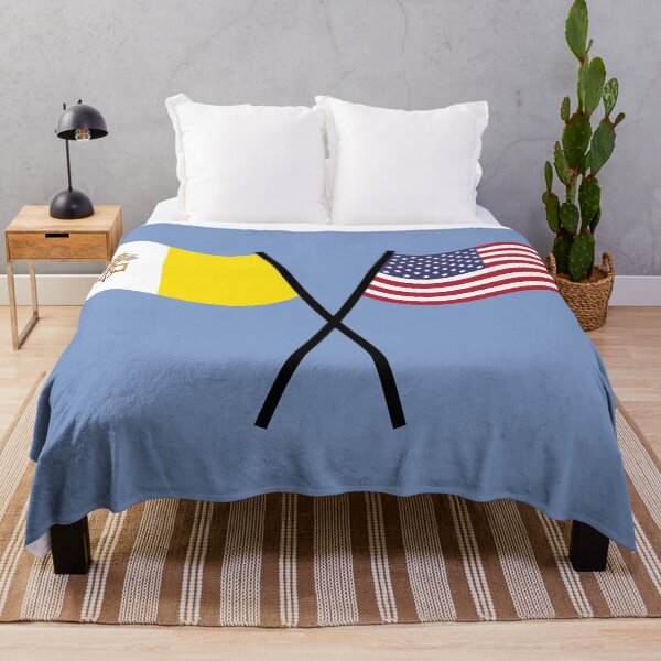 Item preview, Crossing Flags: Vatican City and United States designed and sold by Modern World Catholic.