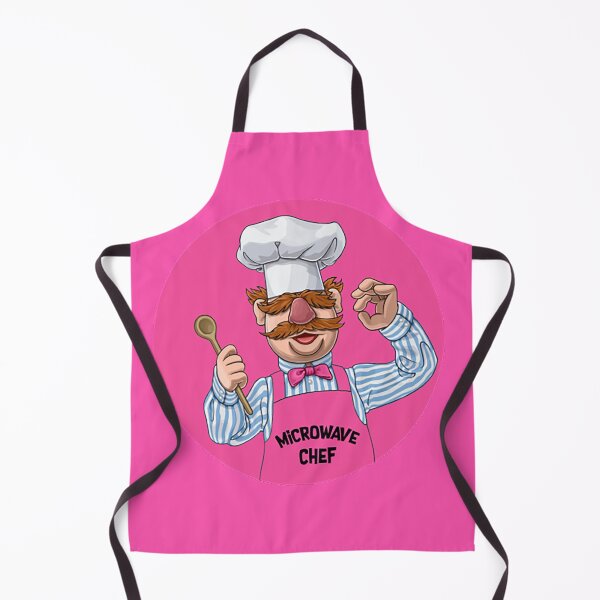 Hurdy Gurdy Bork Bork Microwave Chef - Bad Cook Gifts - Lazy Cooks - Funny Swedish Chef Apron