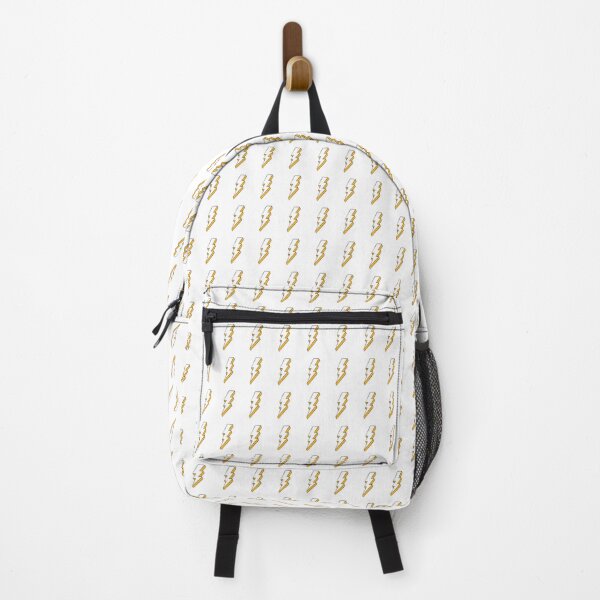 Item preview, White and Yellow Lightning Bolt with Rough Edges designed and sold by MadoMade.