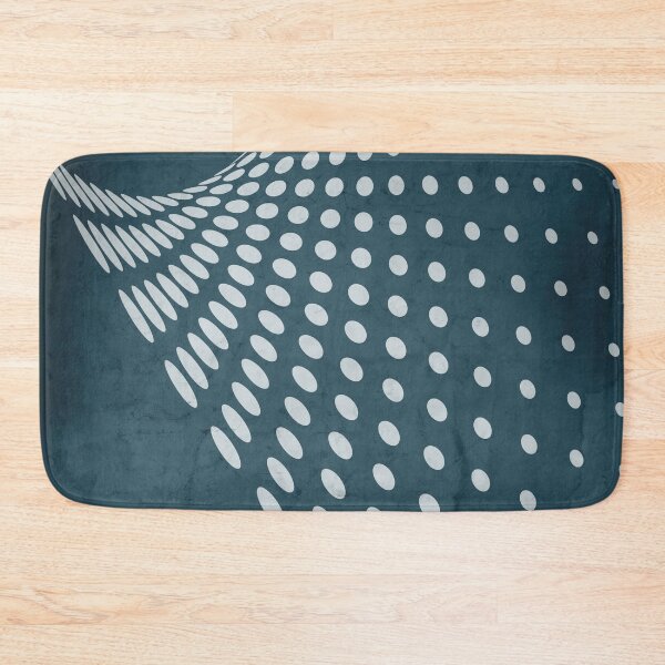 Item preview, Halftone Flowing Swerve in Aqua designed and sold by simplydesignart.
