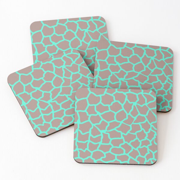 Item preview, Bright Teal and Taupe Giraffe Print  designed and sold by cgroenewald.