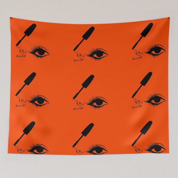 Item preview, Eye Mascara Gives life on bold and fiery background designed and sold by Amalzaki.