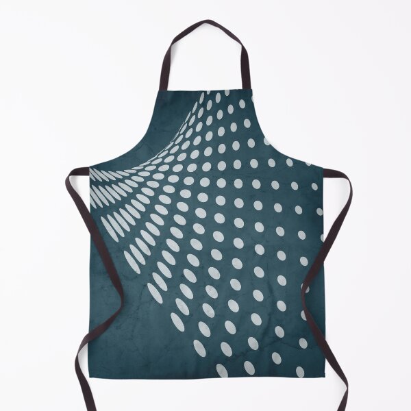 Item preview, Halftone Flowing Swerve in Aqua designed and sold by simplydesignart.