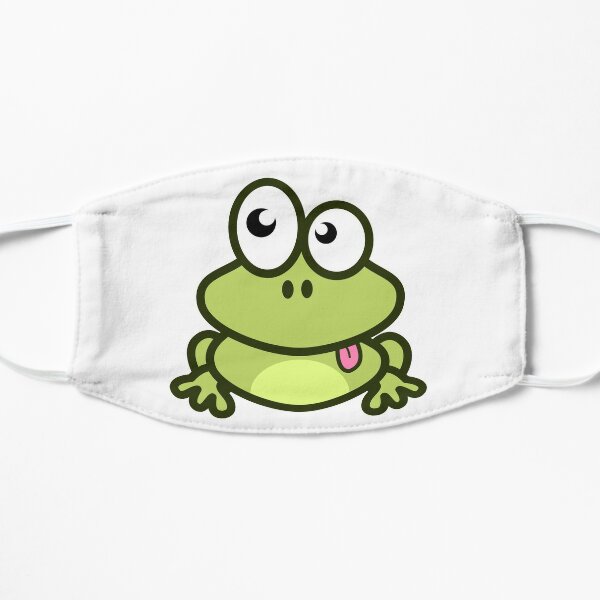 funny frog Flat Mask