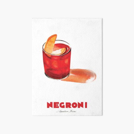 Negroni Cocktail Art Board Print