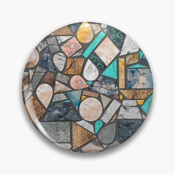 Item preview, Abstract stone and rock texture mosaic pattern designed and sold by CiniArt.
