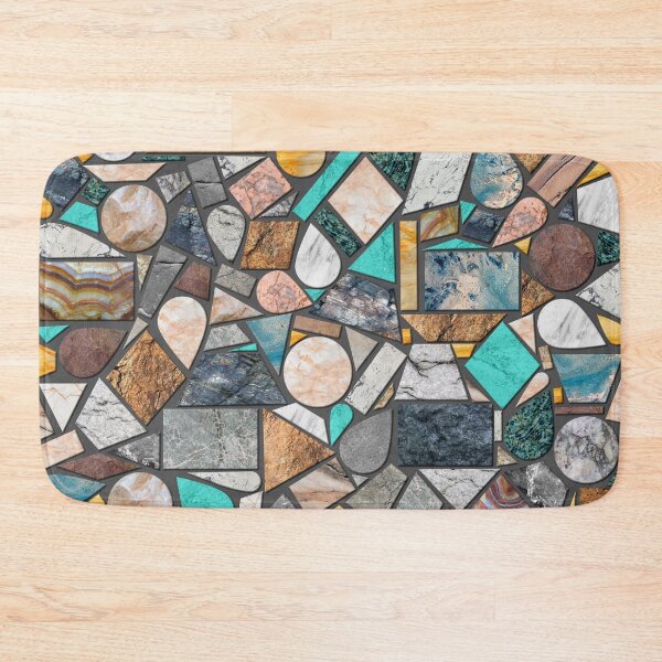 Item preview, Abstract stone and rock texture mosaic pattern designed and sold by CiniArt.