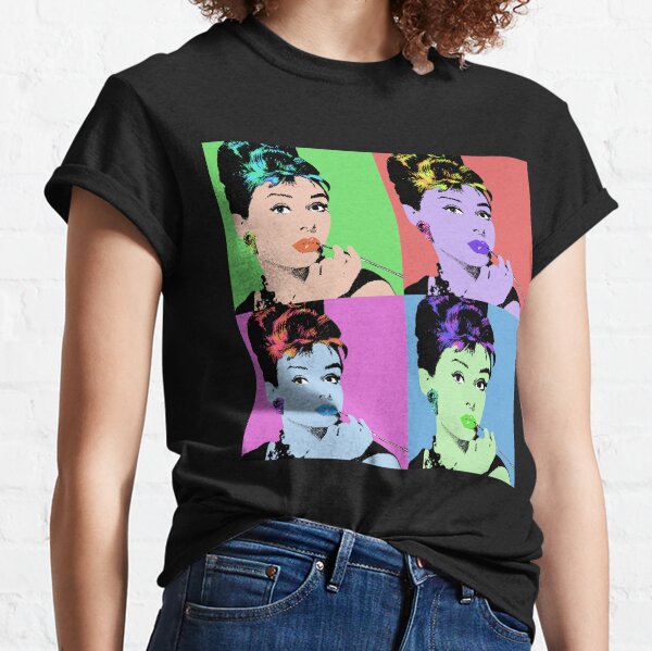 Audrey Hepburn POP Collage #2 Classic T-Shirt