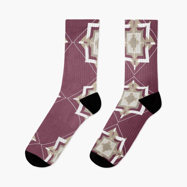Item preview, Mulberry and Taupe Mosaic Pattern designed and sold by simplydesignart.