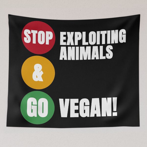 Item preview, Stop Exploiting Animals And Go Vegan | Traffic Lights Version 2 designed and sold by EarlessPierre.