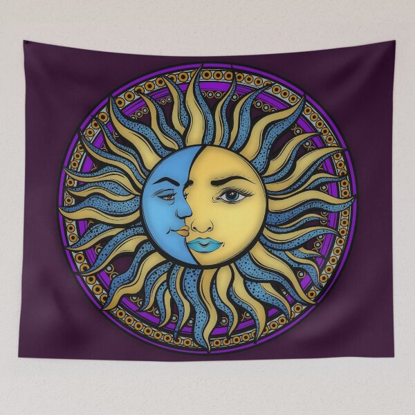 Item preview, Sun And Moon | Hippie Decor  designed and sold by innexciumtab.