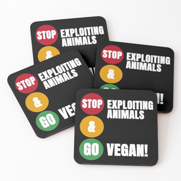 Item preview, Stop Exploiting Animals And Go Vegan | Traffic Lights Version 2 designed and sold by EarlessPierre.