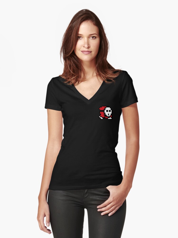 Download "Anomaly YouTube (Shy Guy) 8 BIT" Women's Fitted V-Neck T ...