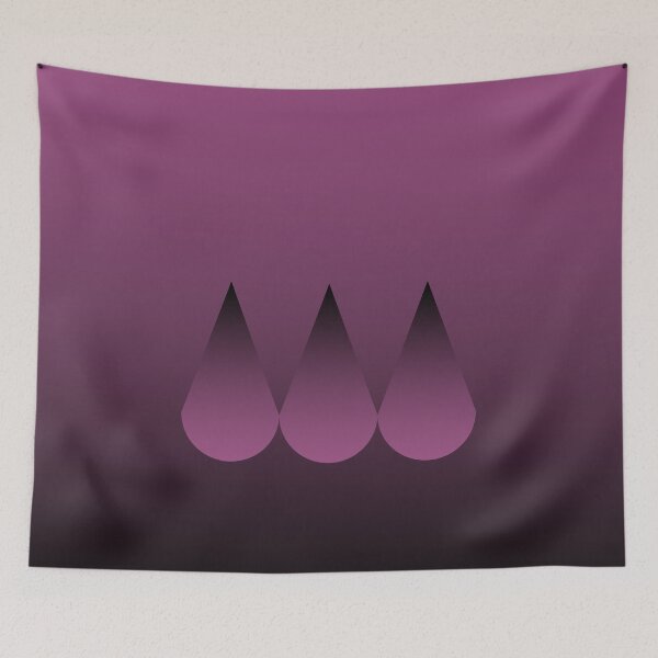 Item preview, Teardrop pattern on rich gradient burgundy designed and sold by PetaJaneHome.