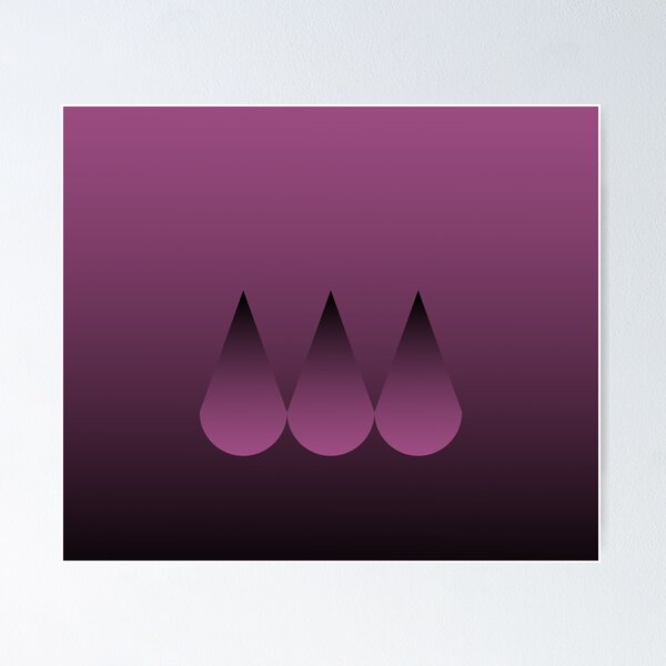 Item preview, Teardrop pattern on rich gradient burgundy designed and sold by PetaJaneHome.